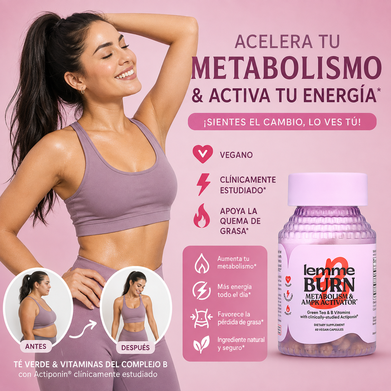 Lemme Burn: Quema grasa abdominal y activa tu metabolismo.