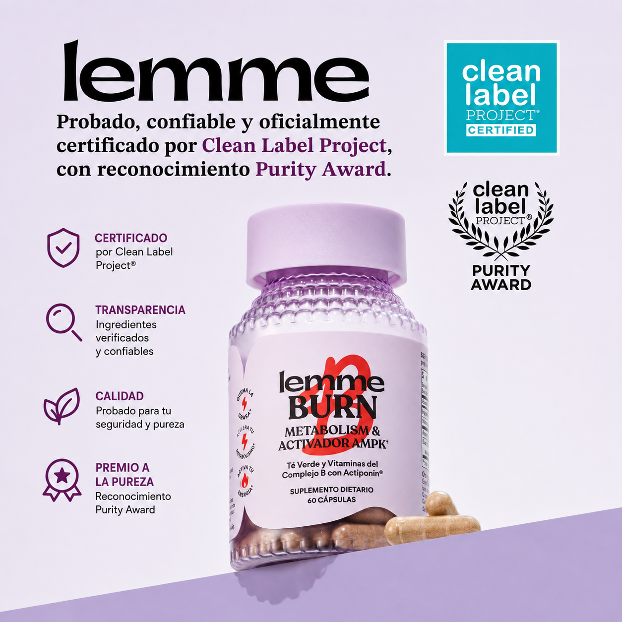 Lemme Burn: Quema grasa abdominal y activa tu metabolismo.